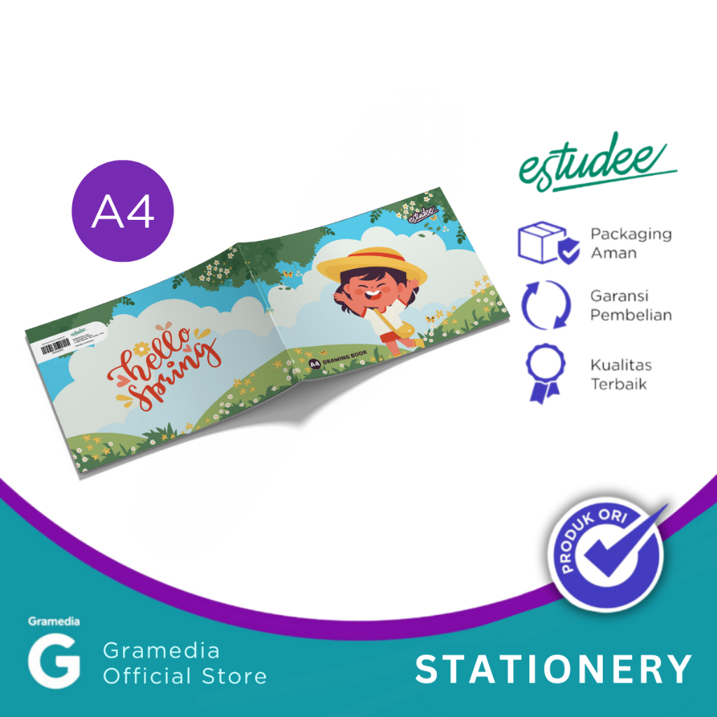 

Estudee Drawing Book A4 K Little Girl