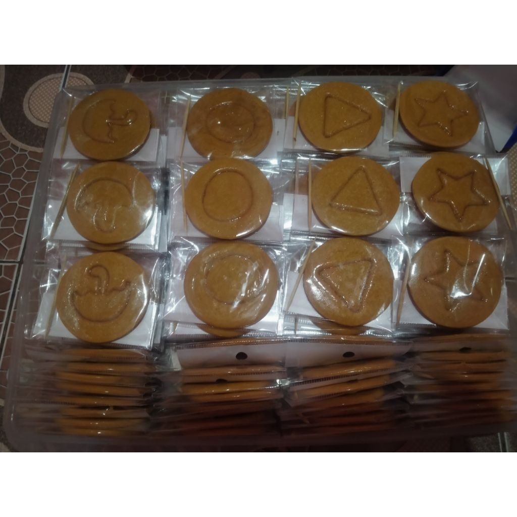 

PERMEN SQUID GAME PEREMEN DALGONA CANDY VIRAL