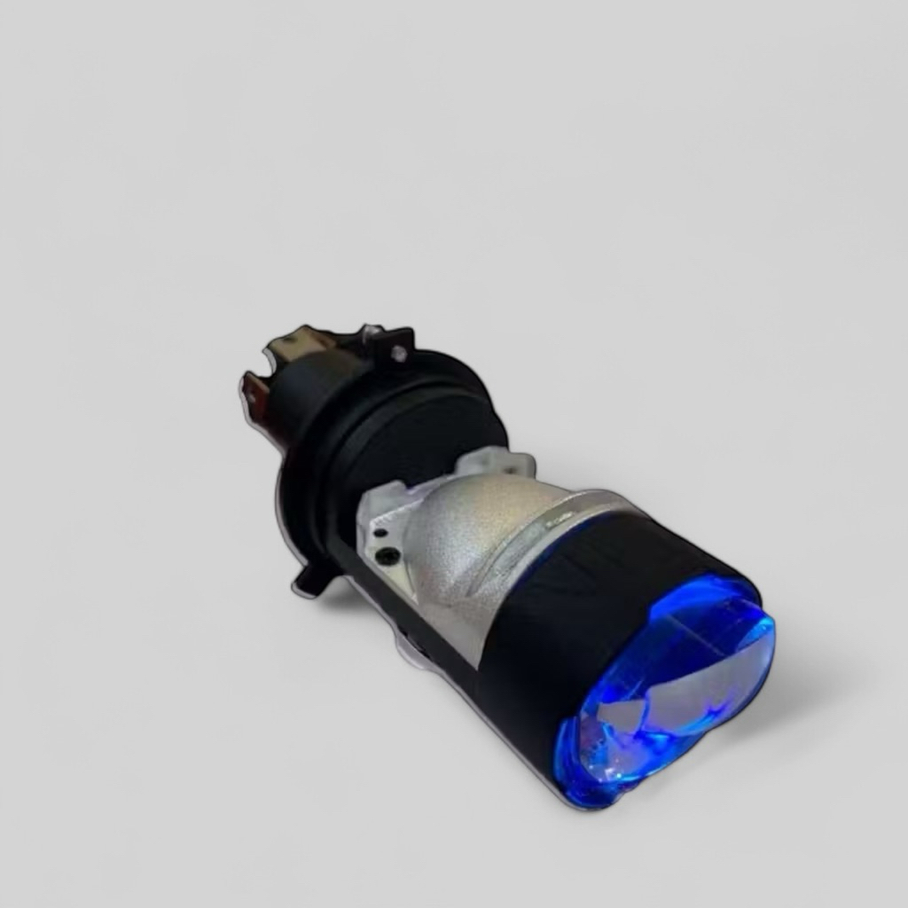 Premium Lampu Utama LED H4  Mini Projector Motor Mobil Original LIU HJG ZE5 High Low AC DC Dengan Co