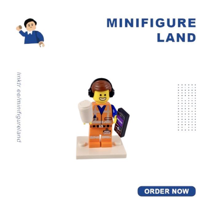LEGO Movie 2 Awesome Remix Emmet  (Complete Set with Stand and Accessories) 2 Parts, 1 Minifigure, 2