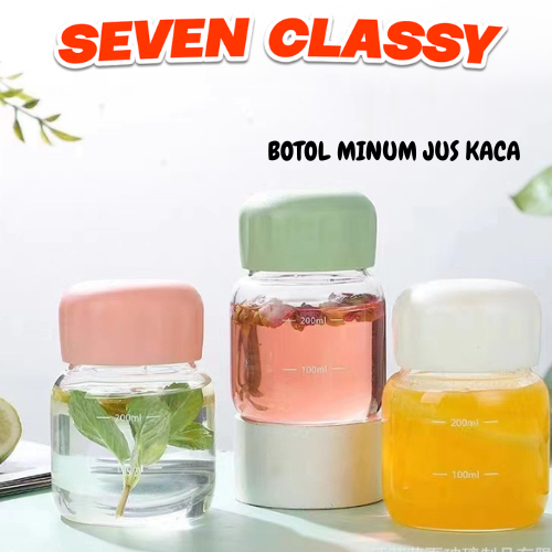 SC - BOTOL MINUM JUS KACA H679 BOTOL MINUM AIR MINI ANTI TUMPAH BOTOL MINUM TUMBLER MINI