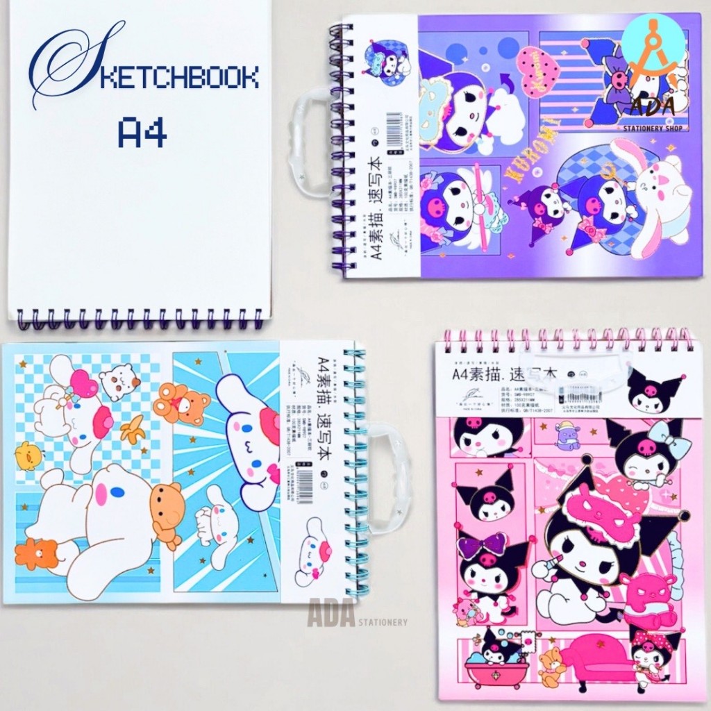 

SKETCHBOOK A4 / BUKU GAMBAR A4/ KERTAS SEMI CANVAS