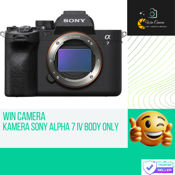 Kamera Sony Alpha 7 IV Body Only / Camera Sony / Kamera Mirrorless / Camera Mirrorless