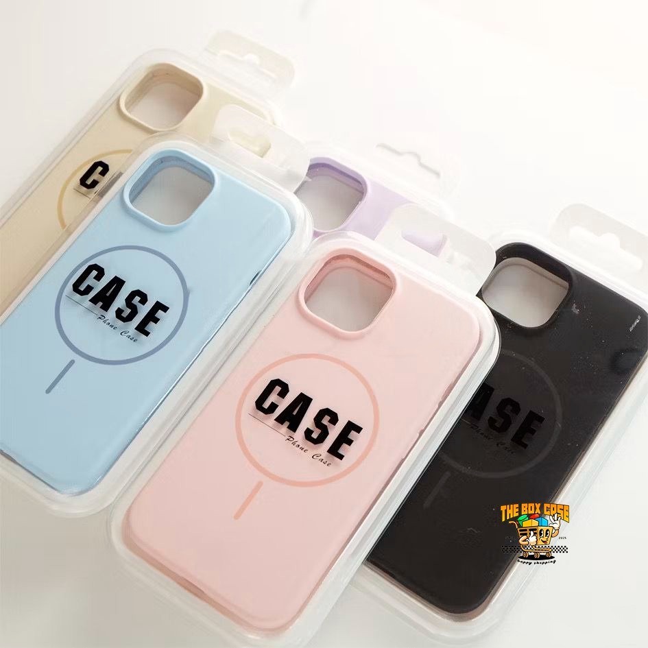 [2] THEBOXCASE Velvet Silicone Pastel Magsafe Phone Case for Iphone  15 16 16e 17 17 PRO AIR PROMAX 
