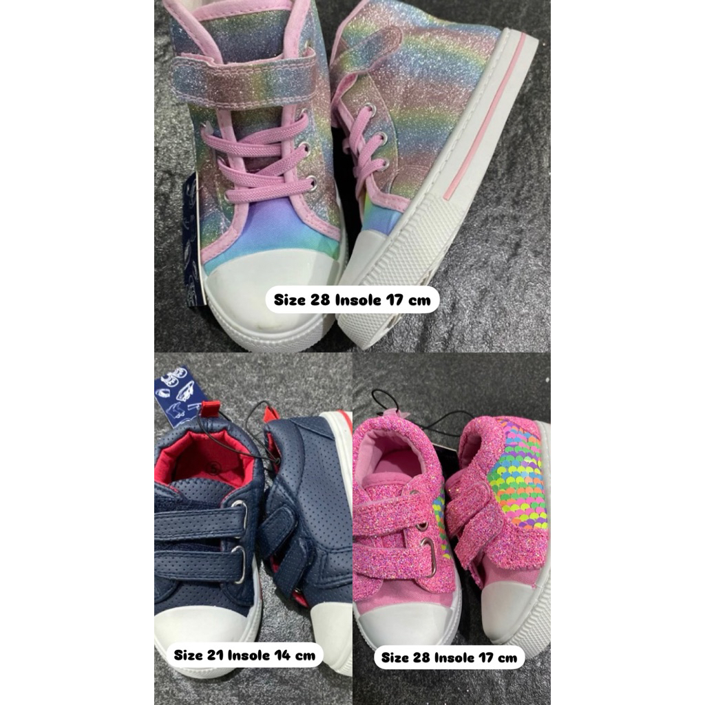 sepatu anak 1 - 3 tahun toddler brand new sisa export