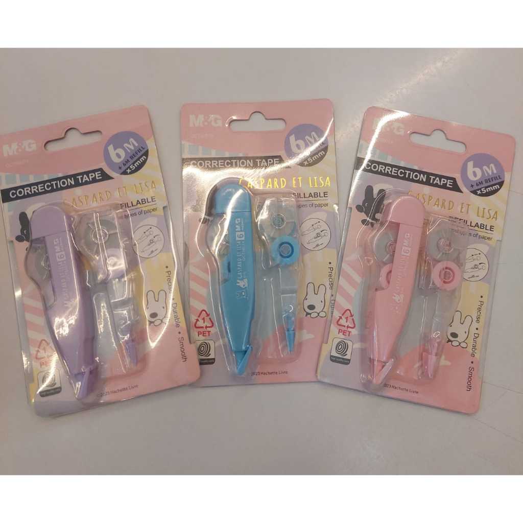 

M&G CORRECTION TAPE GASPARD ET LISA 6M+6M REFFIL*5MM
