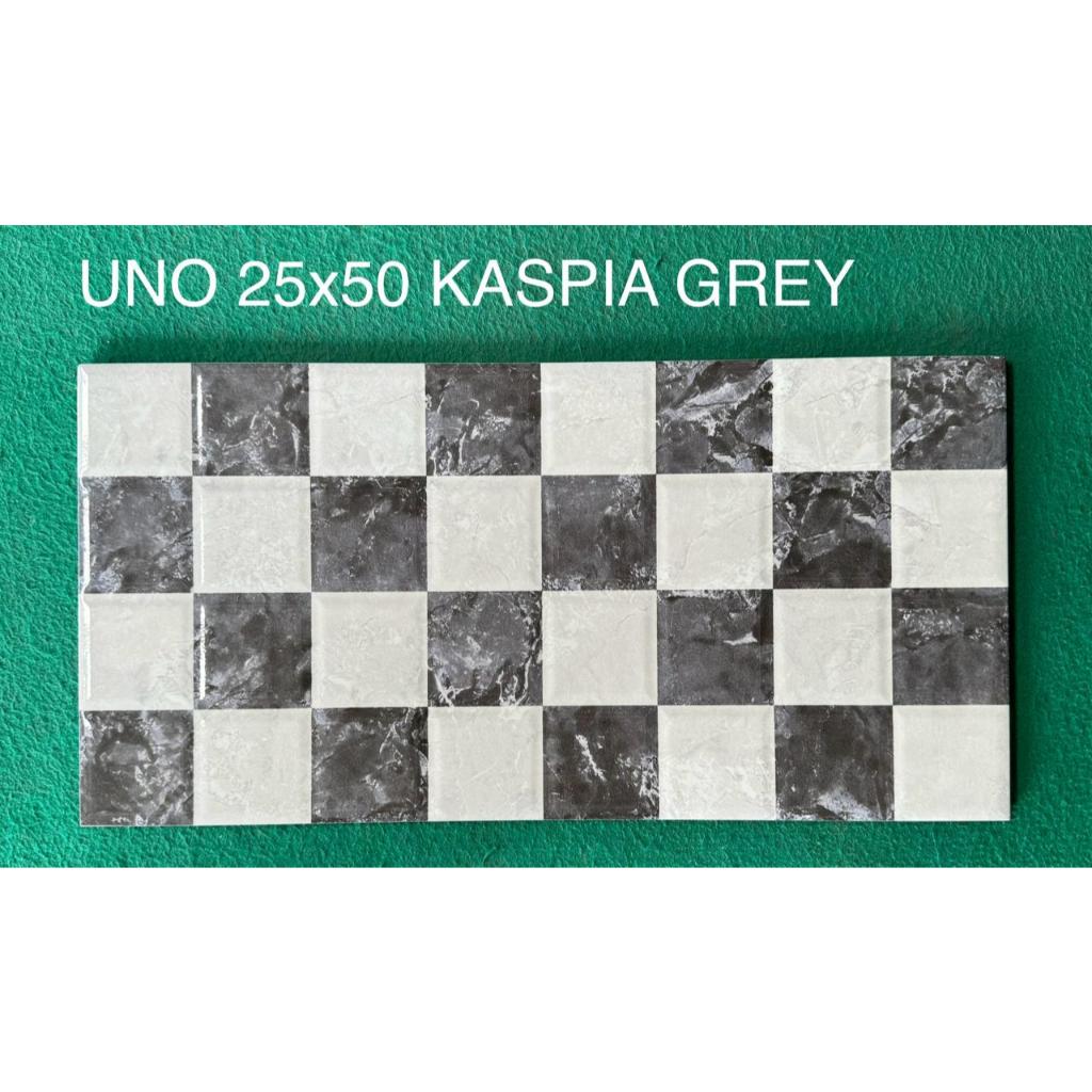 Keramik Uno Kaspia Grey 25x50 - Kilat Medan