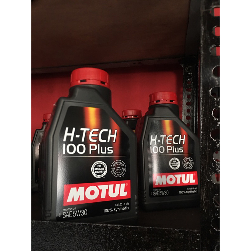 OLI MESIN MOTUL H-TECH 100 PLUS SAE 5W30 1LN ( GARANSI ORIGINAL )