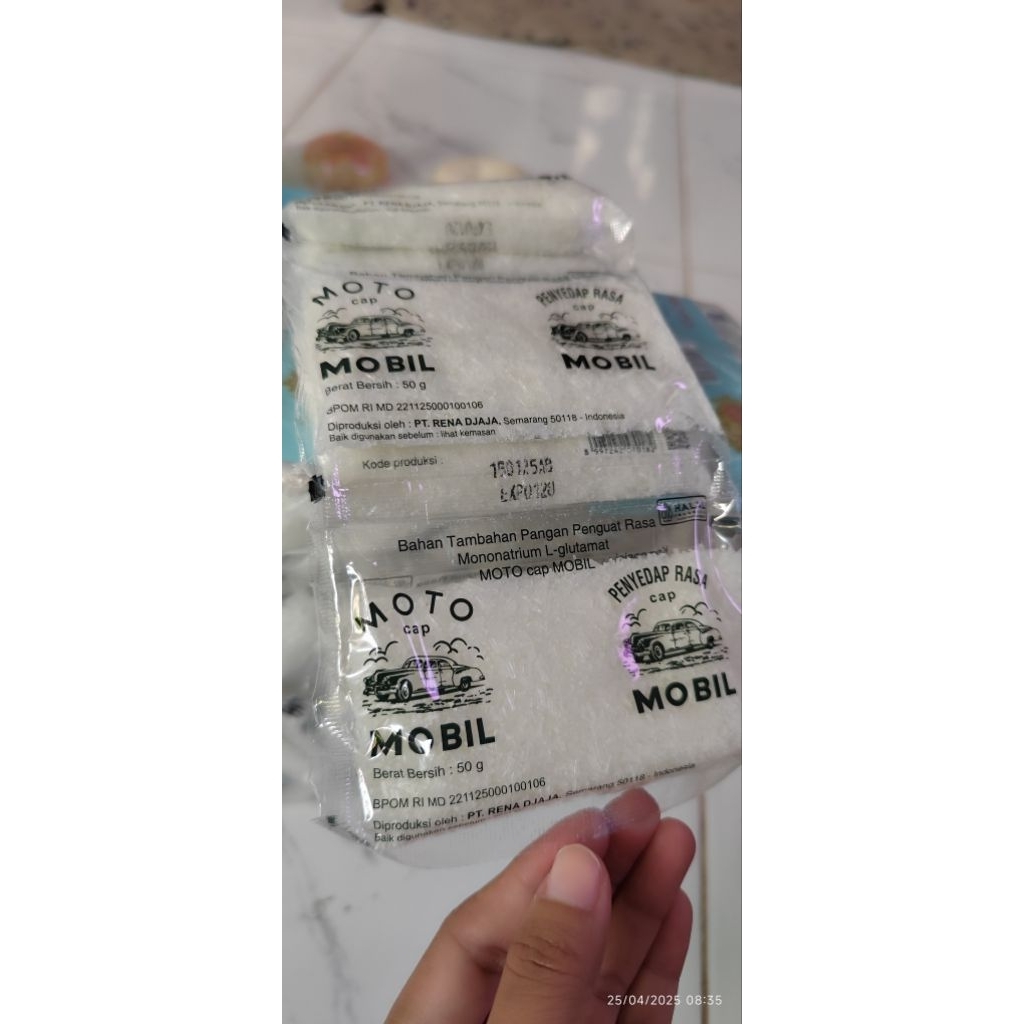 

Moto MSG Cap Mobil isi 6x50 gram