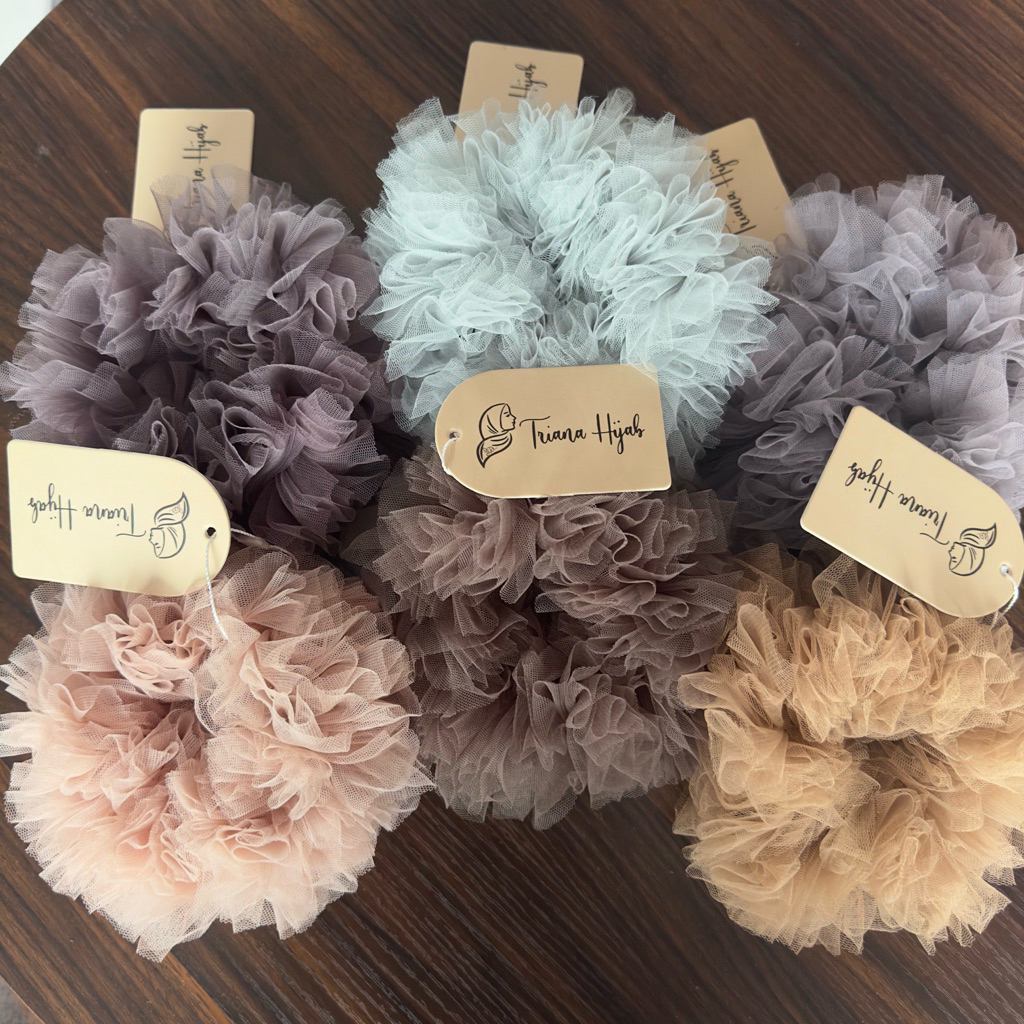 Scrunchie Tile Cepol Ikat Rambut Hijab Jumbo