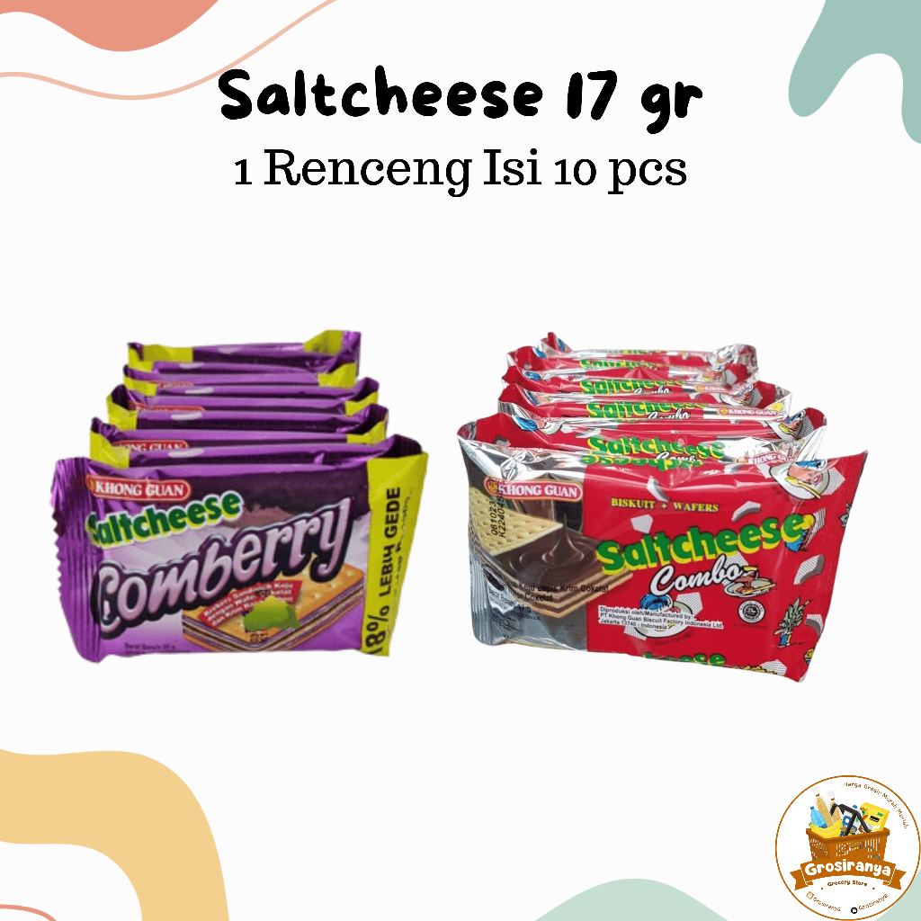 

Saltcheese Combo Wafer 17 gr 1 Renceng Isi 10 pcs