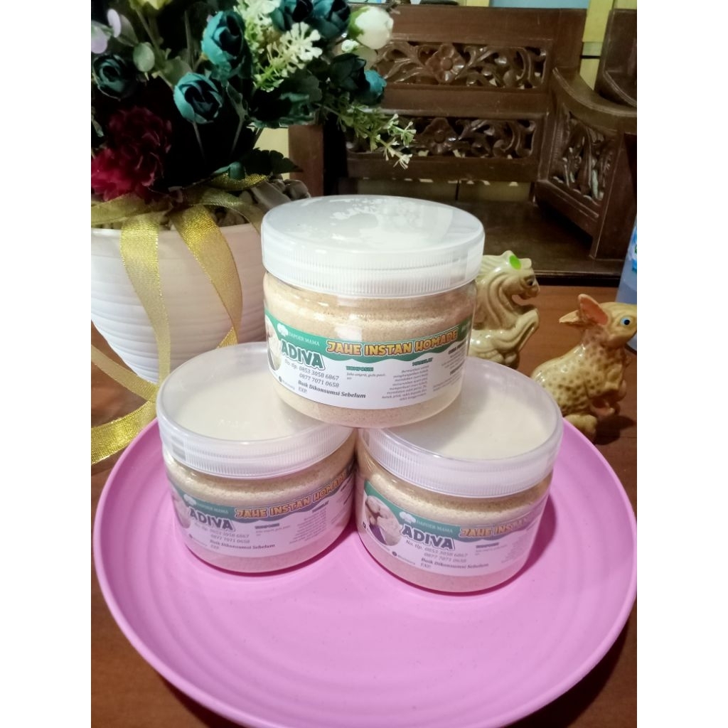 

serbuk minuman jahe ADIVA 2 in 1.jahe emprit rendah gula.