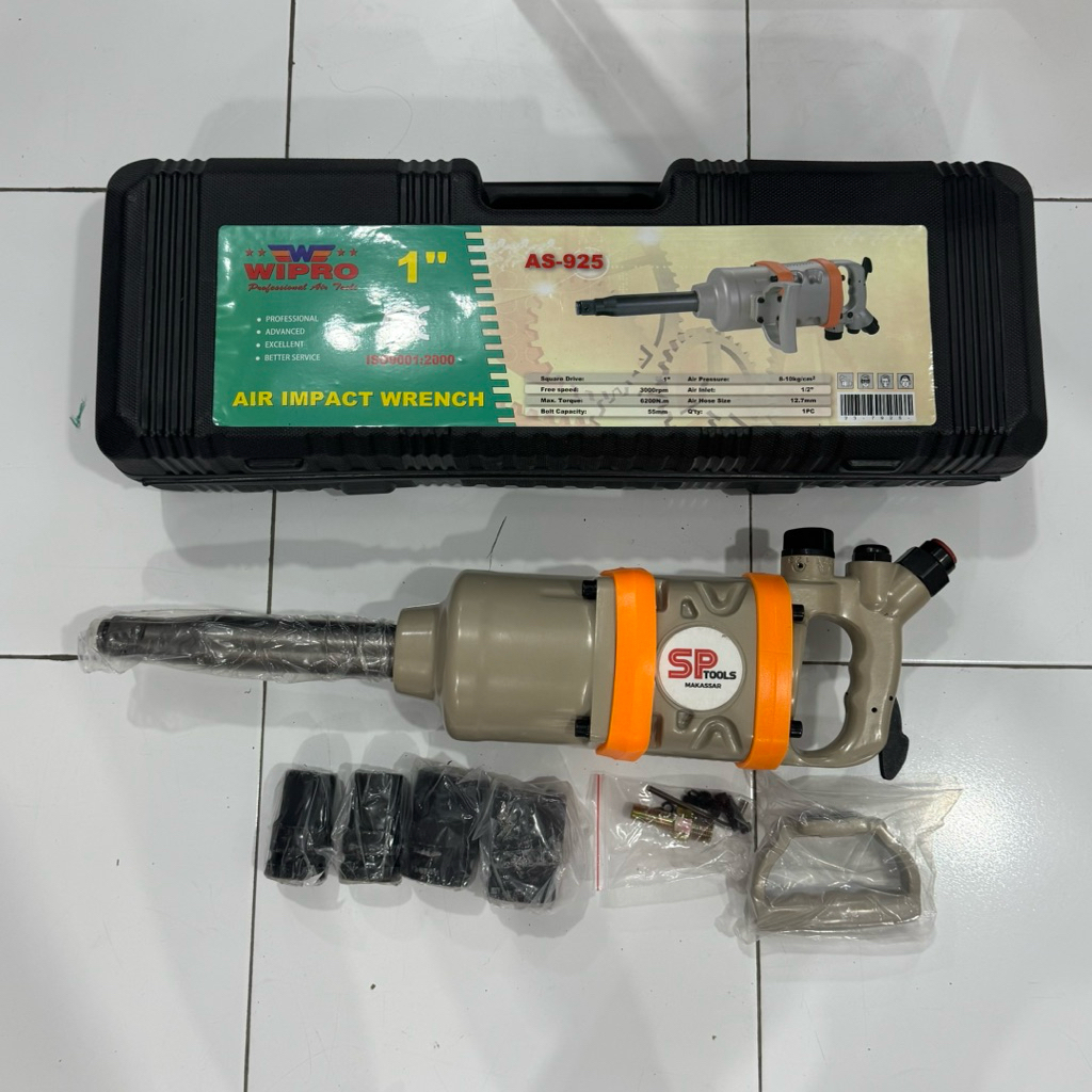 AIR IMPACT WRENCH / ALAT BUKA PEMBUKA BAUT ANGIN BAN MOBIL TRUCK HEAVY DUTY 1" 1 INCH WIPRO AS925