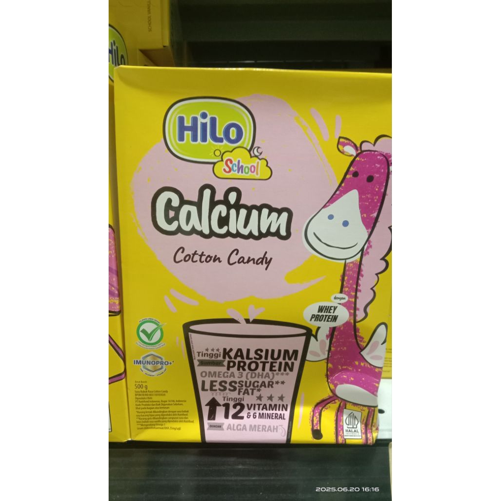 

Hilo School Cotton Candy 500 gram -Susu Tinggi Kalsium Rendah Lemak