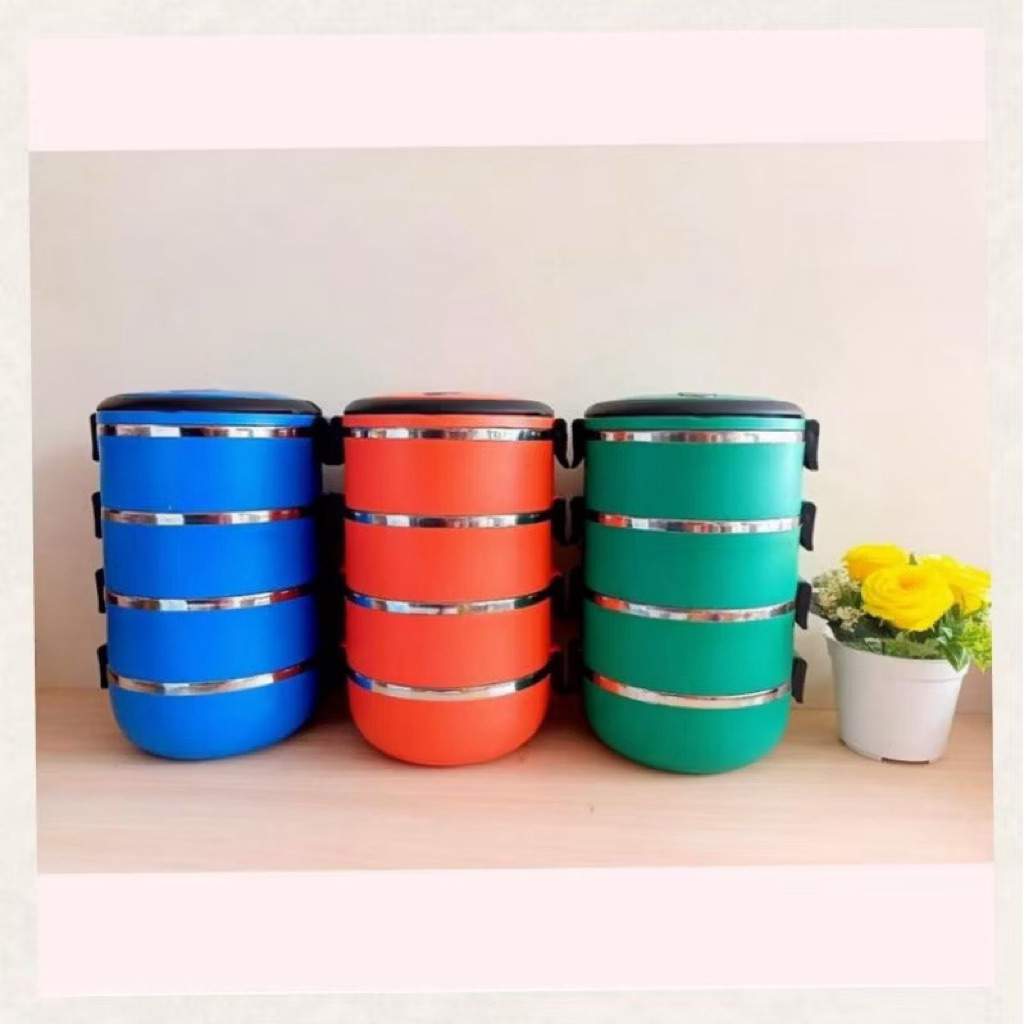 RANTANG STAINLESS/RANTANG WARNA STAINLESS/RANTANG BEKAL/RANTANG 4 SUSUN