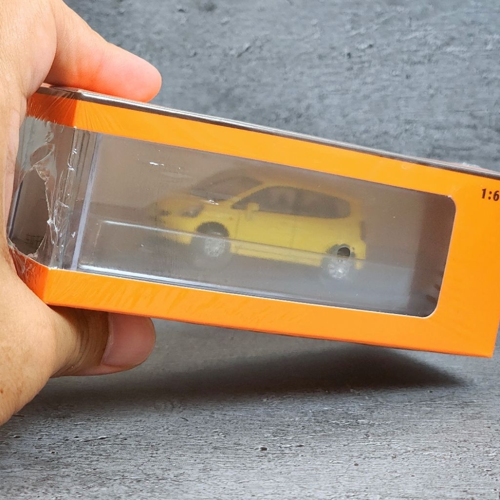 Diecast Miniscale GCD Honda Fit GD Yellow Kuning Sealed