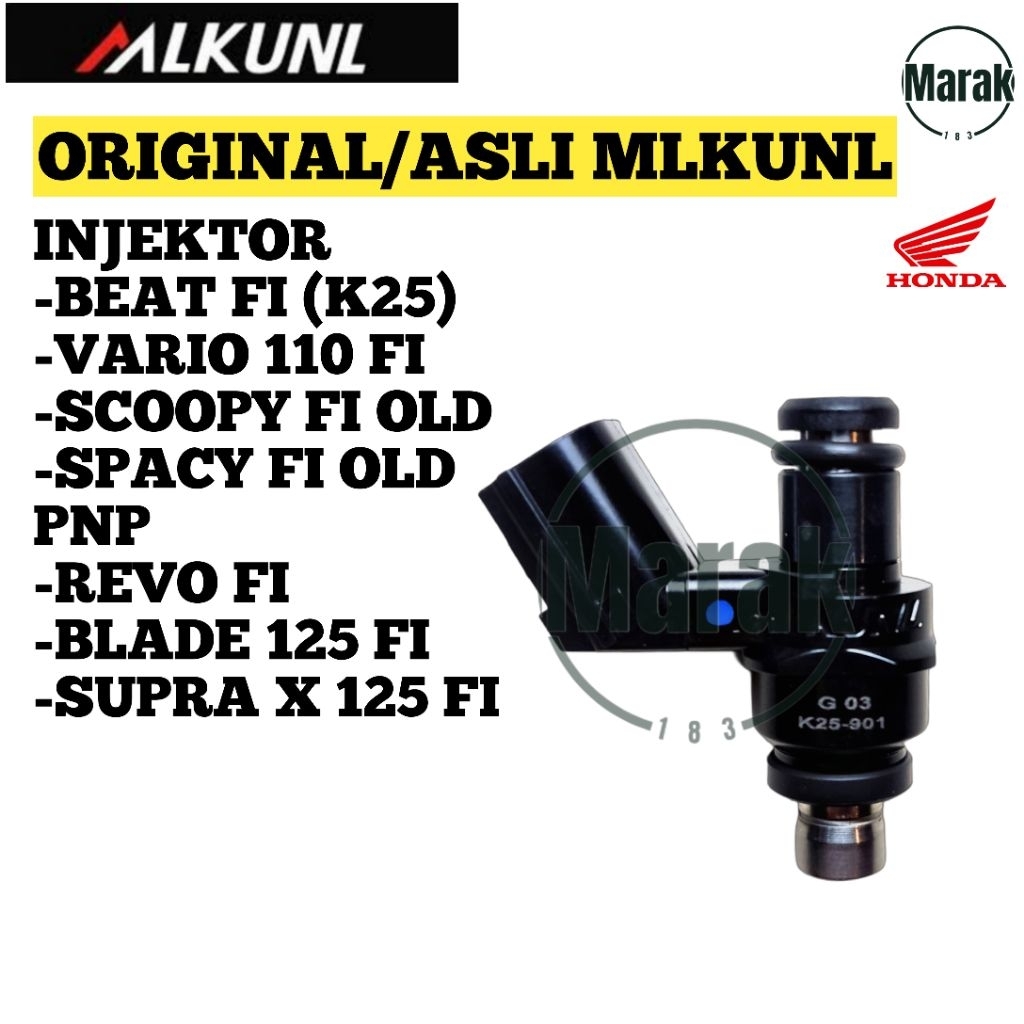 Injektor Injector (K25) Beat Fi Vario 110 Fi Scoopy Fi Old Spacy Fi Old Revo Fi Blade 125 Fi Supra X