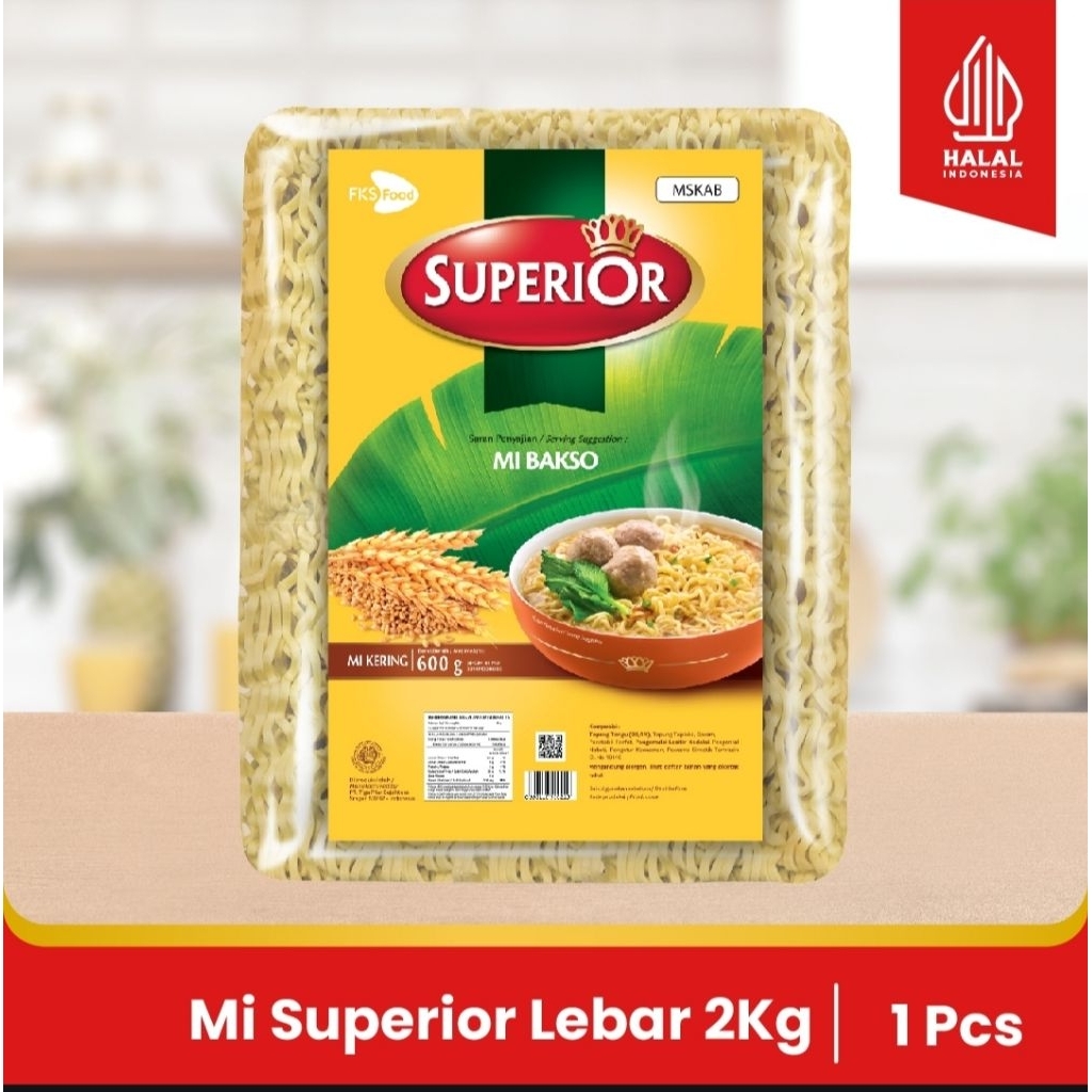 

Mi Superior Keriting - Mie Bakso - 1 Bal - 40 Keping - 50gr