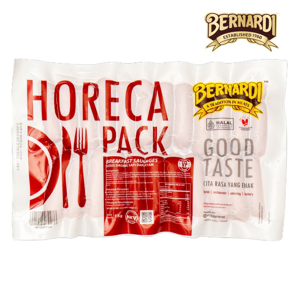 

Bernardi Horeca Pack Breakfast Sosis VP 1 kg