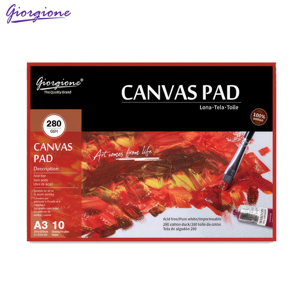 

KODE T12I giorgione canvas pad 28gsm 1lembar GCA1