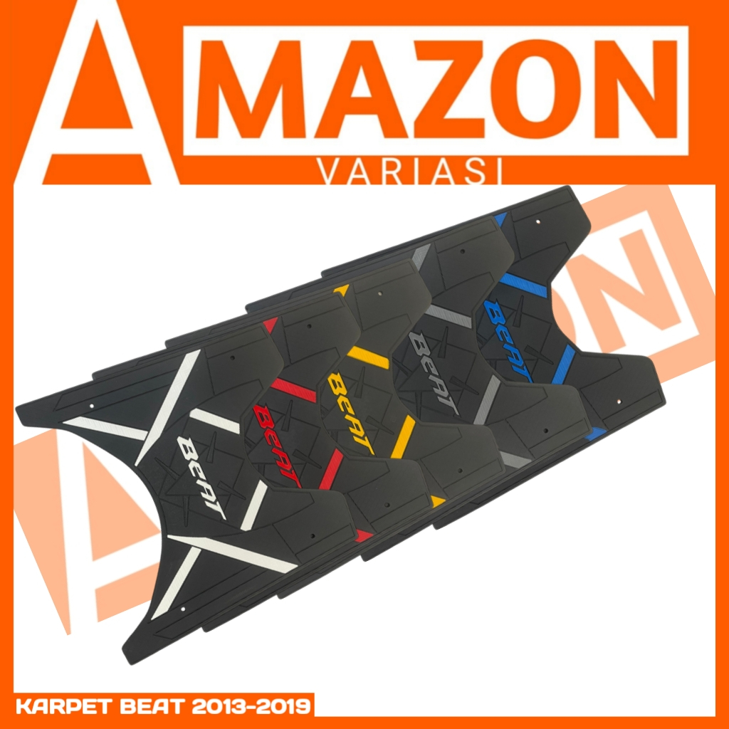 KARPET MOTOR BEAT 2013-2023 ALAS KAKI MOTOR BEAT STREET DELUXE FI CBS INJECTION BAHAN KARET TEBAL