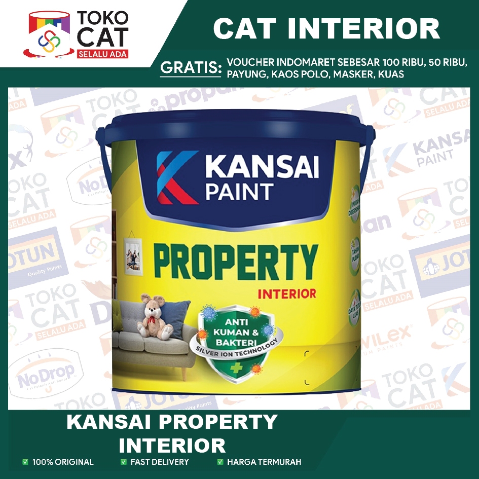 CAT TEMBOK INTERIOR | KANSAI PROPERTY 25 KG | BISA REQUEST WARNA