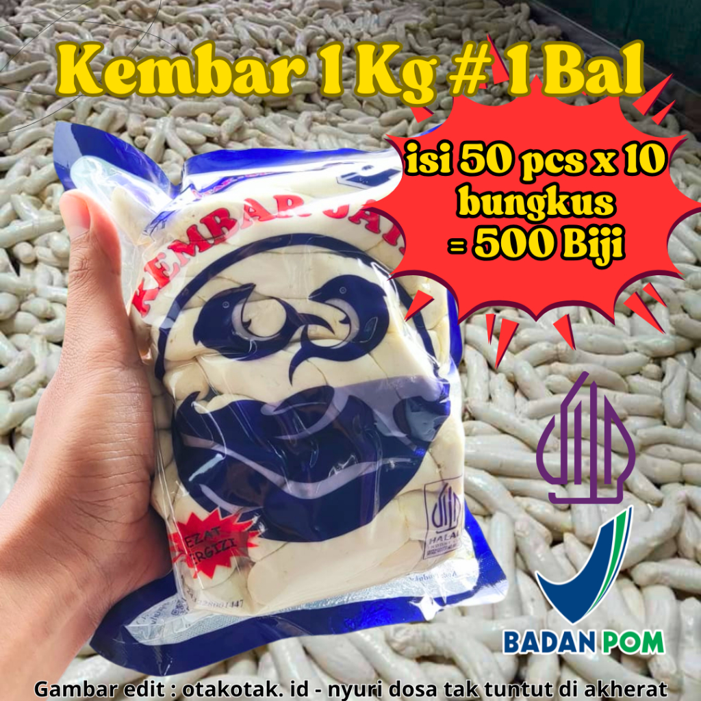 

Otak-Otak Kembar Jaya 1 Bal isi 10 Bungkus x 50 pcs (500 Pcs)