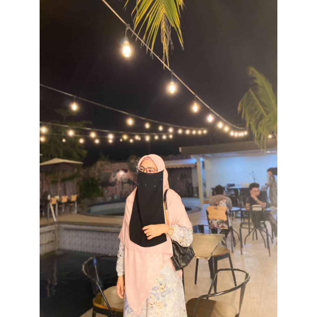 CADAR TALI BIASA BY SULASARILABEL. ID/Niqab/purdah/cadar siffon silky