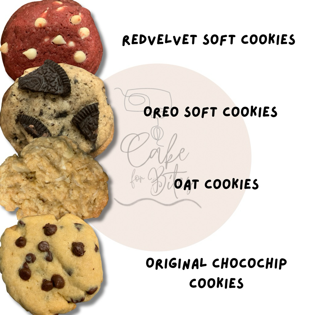 

Cookies Oat Chocochips Redvelvet Oreo Soft Cookies Crispy Cookies