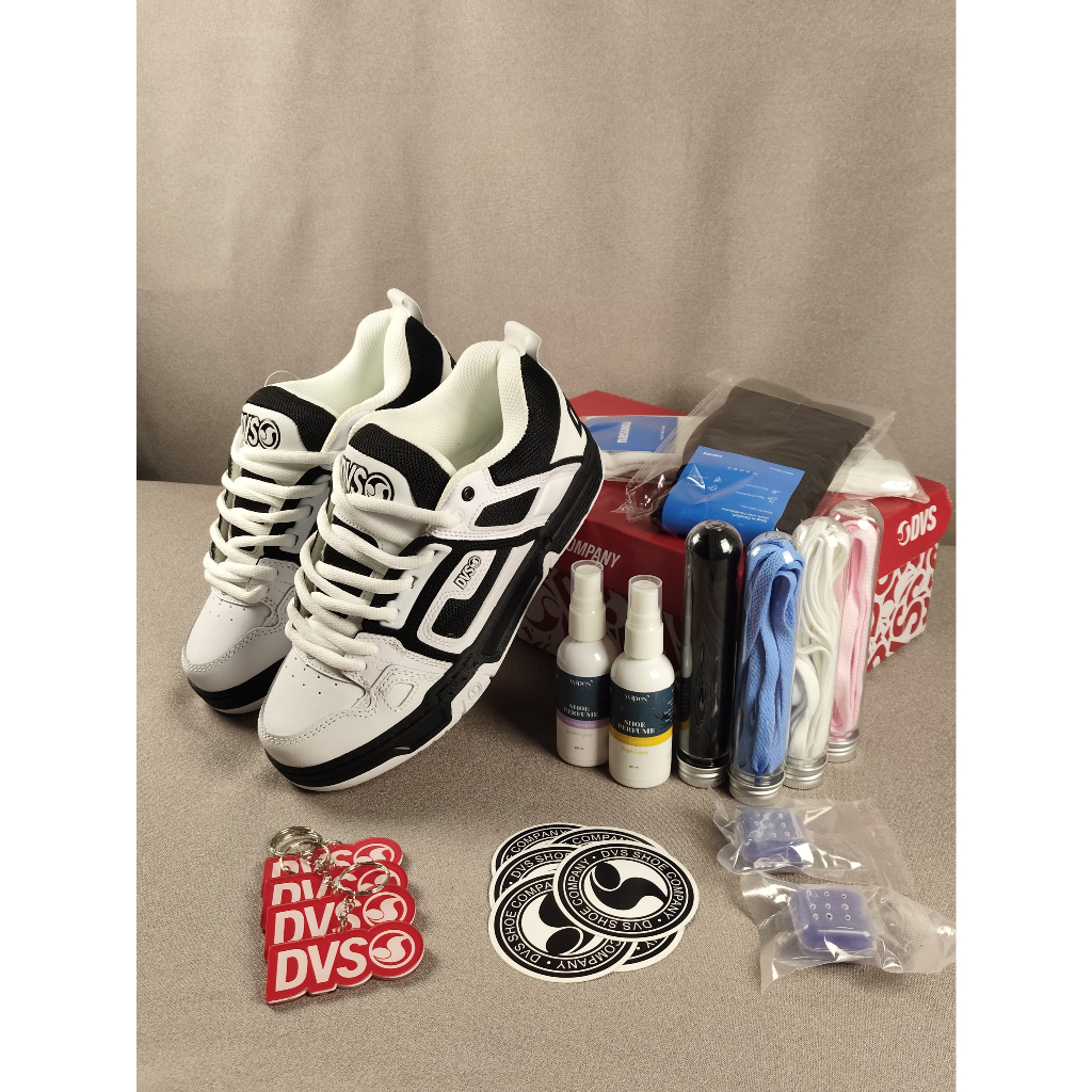 Sepatu Skate DVS Comanche White/Black Realpict 100% BNIB Global