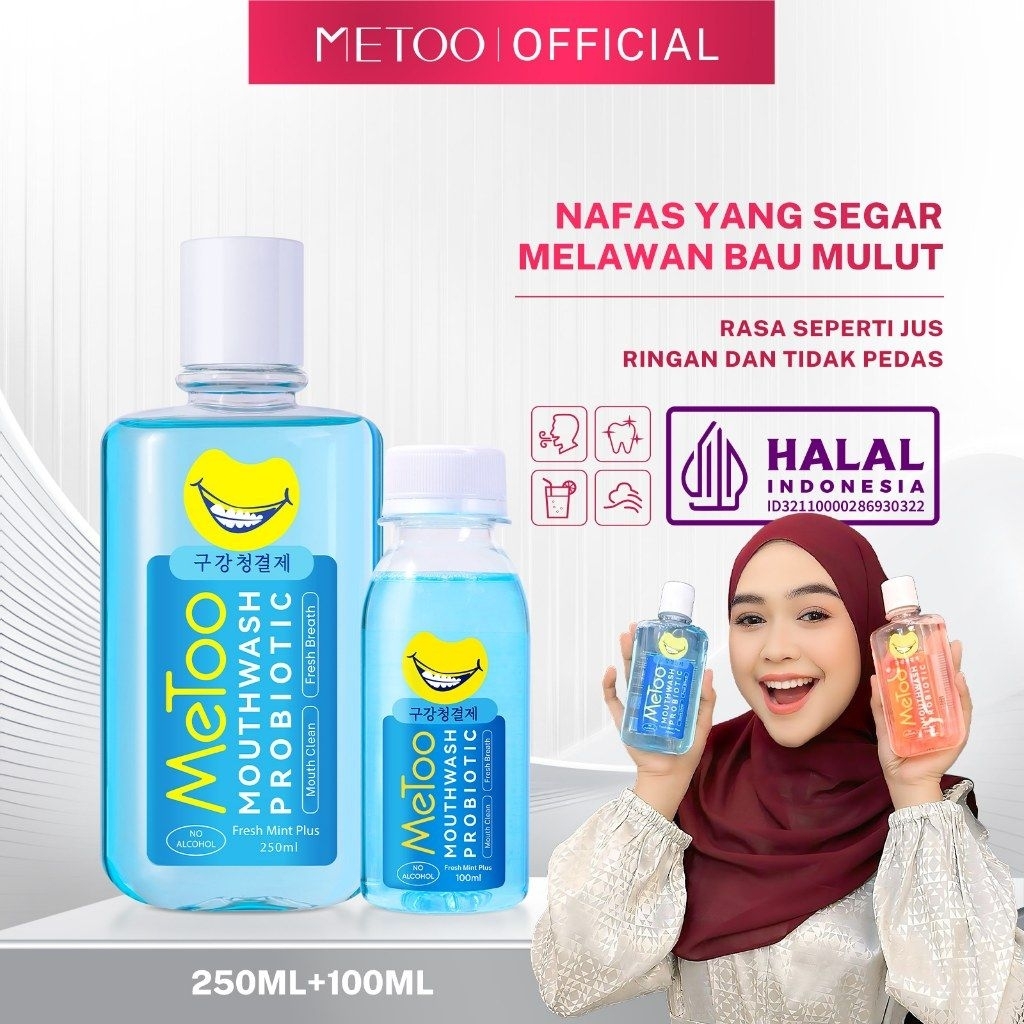 MeToo Obat Kumur Probiotik MeToo Mouthwash 1set / Pemutih Gigi / Pembersih Karang Gigi