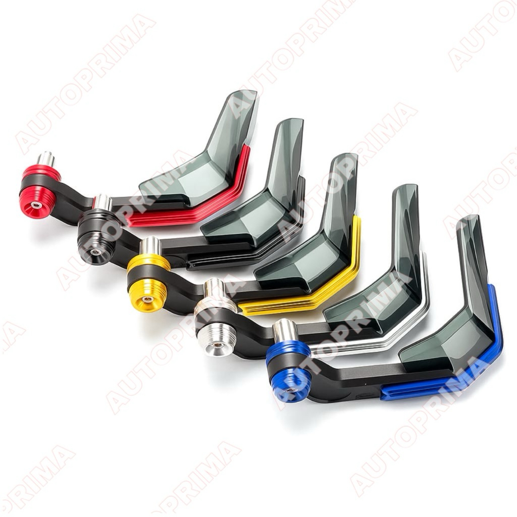 Handguard Racing Stang CNC Plus Cover Plastik Matic Bebek Trail D-Tracker Supermoto KLX Proguard Sta