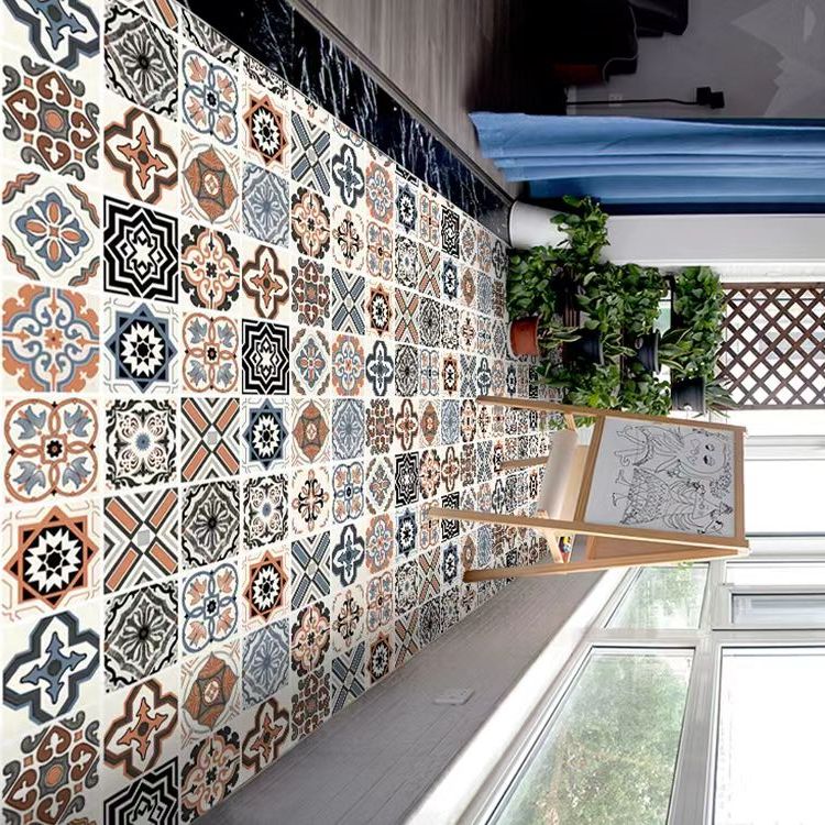 Wallpaper Kamar Mandi Anti Air Lantai Kamar Mandi PVC Stiker Perekat Diri Stiker Lantai Toilet Stike