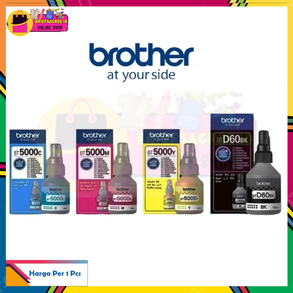 TINTA BROTHER BTD60BK BT5000 FOR PRINTER DCP T310  T510W T710W T810W TINTA MAGENTA CYAN YELLOW BLACK
