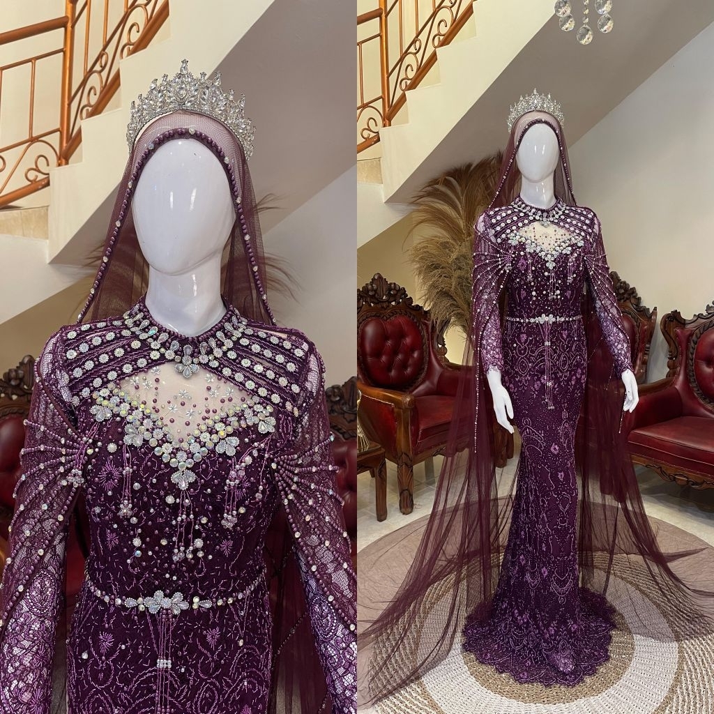 kebaya akad / kebaya akad nikah pengantin / kebaya akad modern