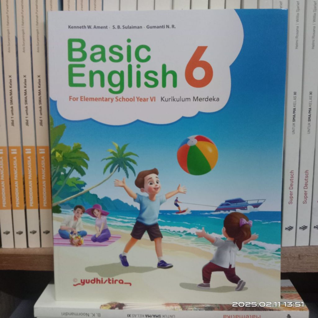 buku Basic English kelas 6 SD Kurikulum merdeka Yudhistira /Buku Bahasa Inggris Kelas 6 SD