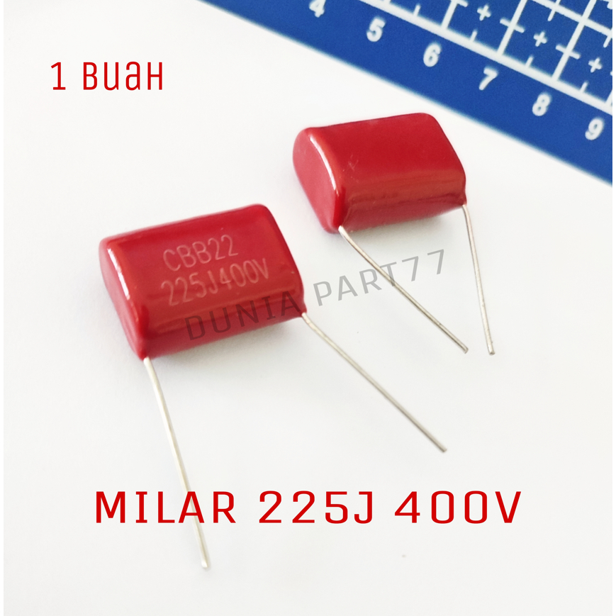 Milar 225J 400V Kapasitor Mylar 225