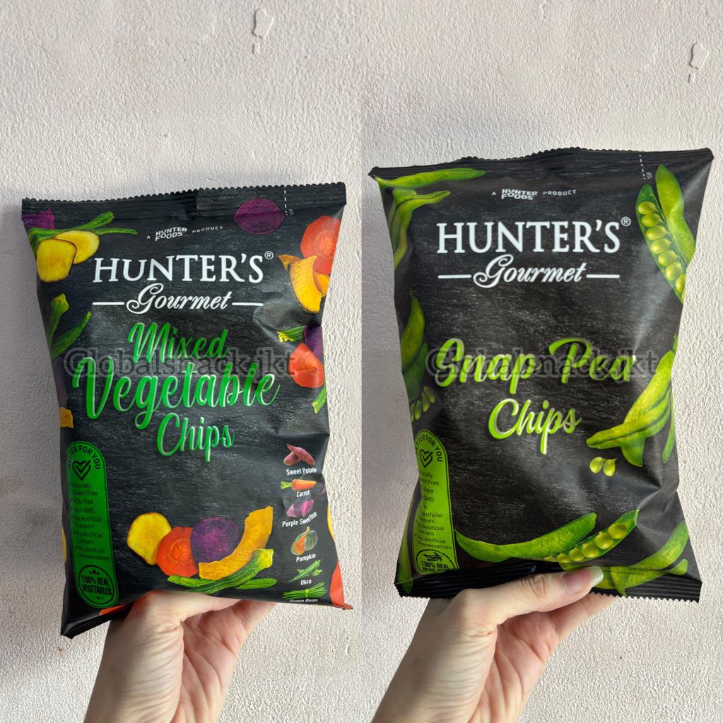 

HUNTER GOURMET MIXED VEGETABLE / SNAP PEA CHIPS - HUNTER’S