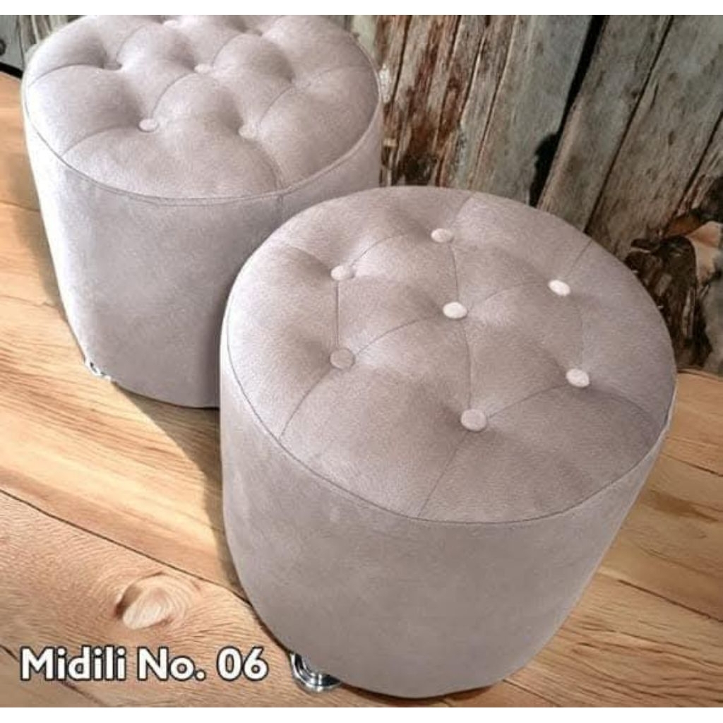 sofa bulat, stool bulat, kursi
