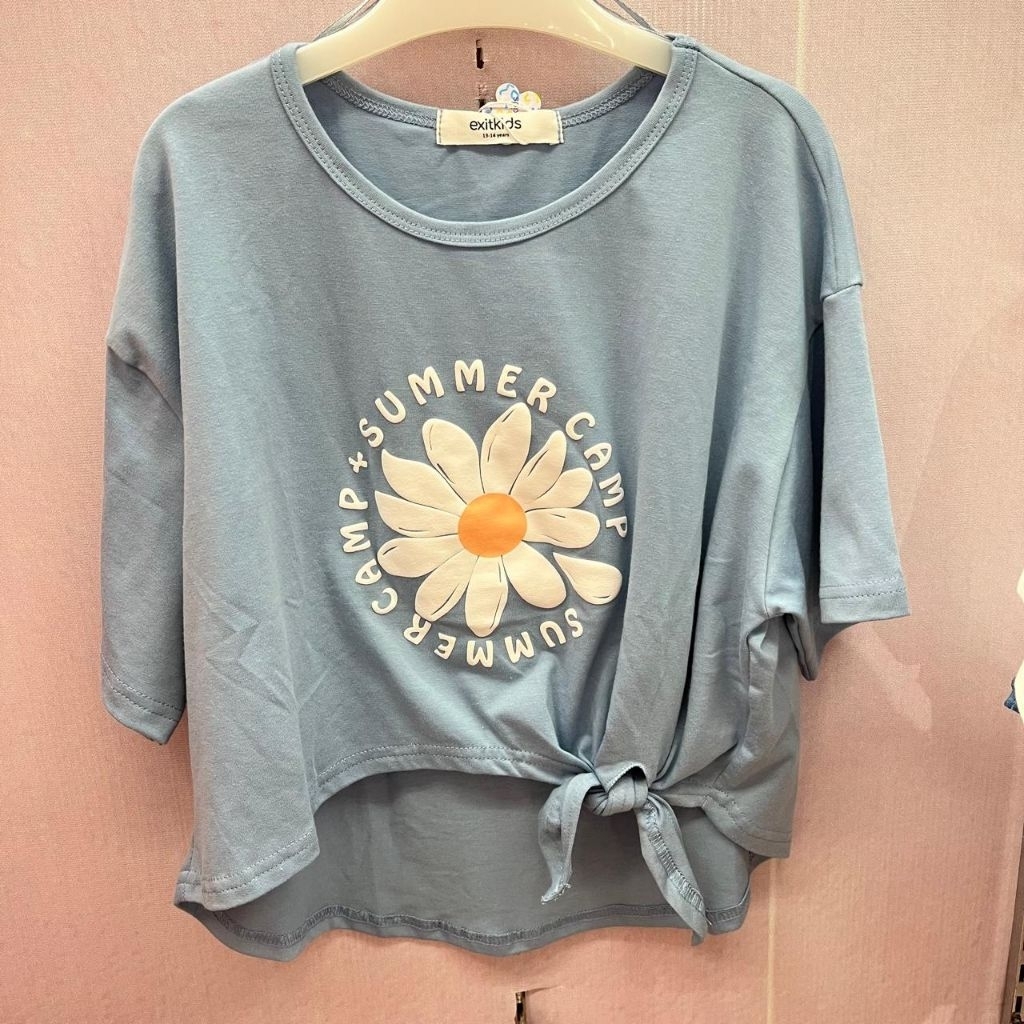 EXIT GIRLS Baju Kaos Anak perempuan Lengan pendek Cotton Usia 5-14 Tahun Original