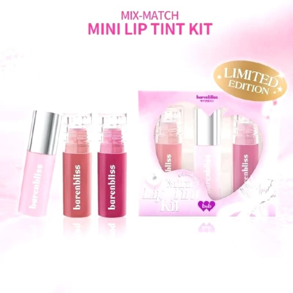 BNB barenbliss Mini Lip Tint Kit (1 set isi 3)