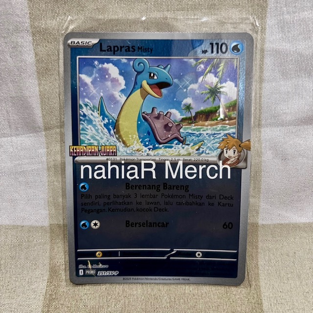 Pokemon TCG Indonesian Lapras Misty PROMO 251/SV-P Kehadiran Juara