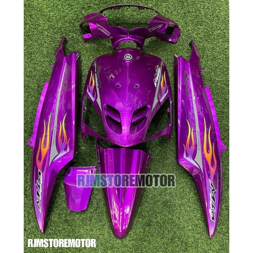 full body halus yamaha mio sporty ungu candy