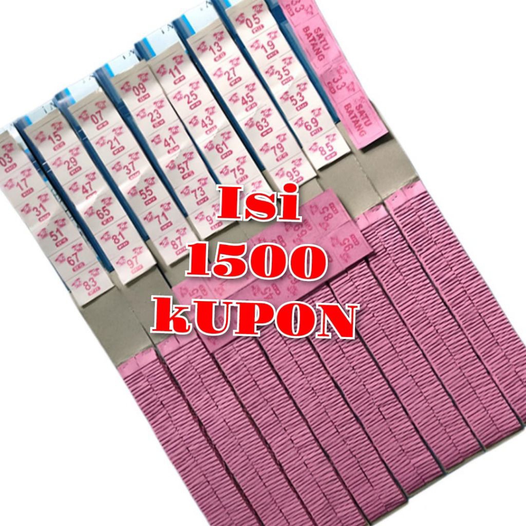 

kupon kelase cabutan isi 1500 kupon bonus kertas duplek