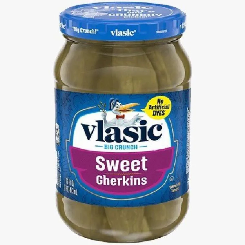

VLASIC Cucumber Pickles Sweet Gherkins 16oz 453gr acar ketimun impor