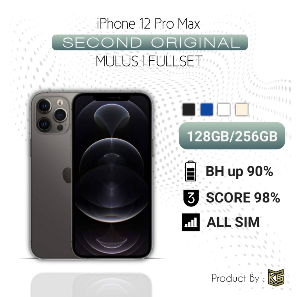 iPhone 12 pro max 128gb/256gb second mulus original
