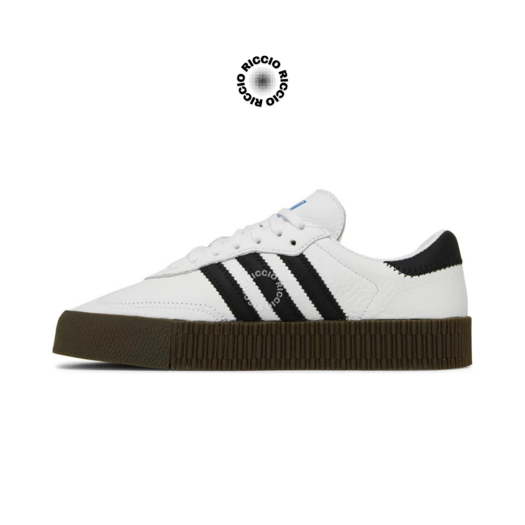 Sepatu Adidas - Adidas Sambarose White Black Gum Original
