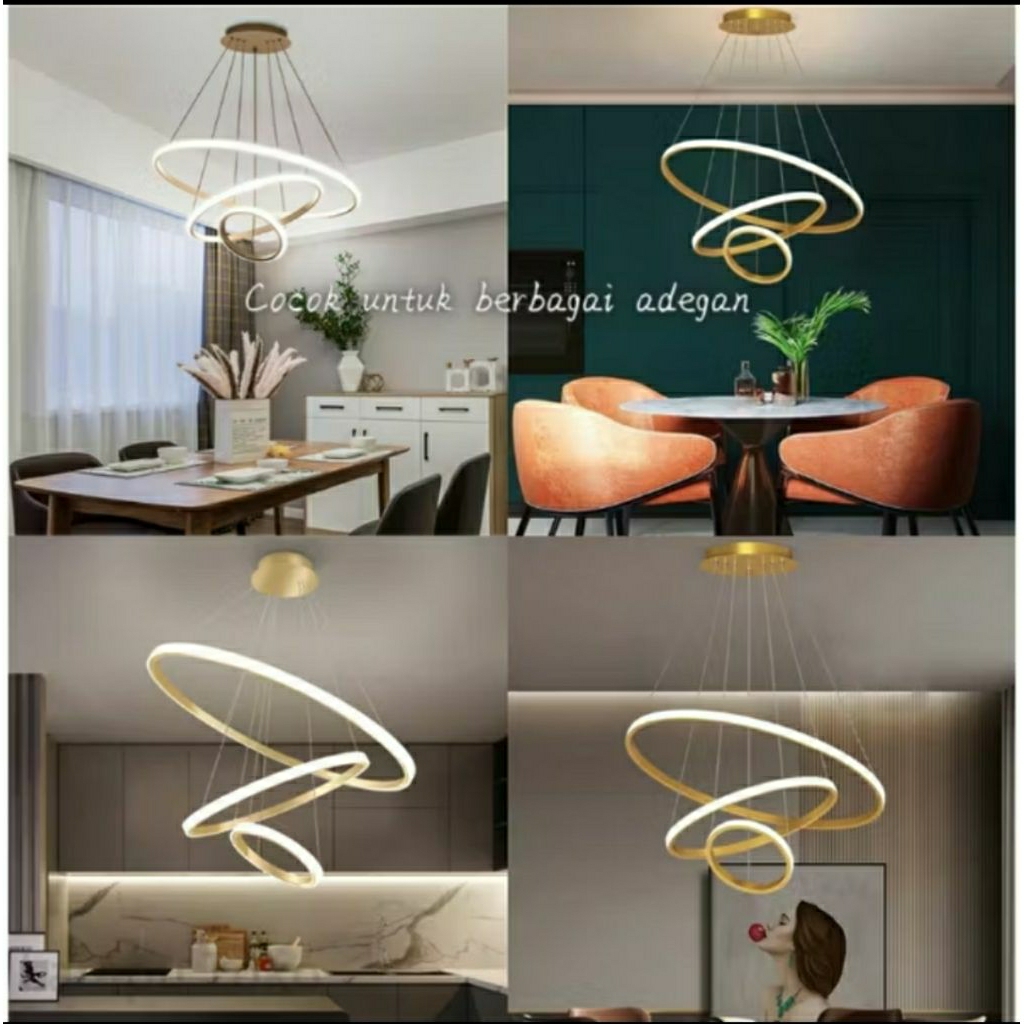 lampu gantung ring / lampu gantung / lampu hi1as gantung / lampu ring 3 in 1 / lqmpu gantung 3 warna