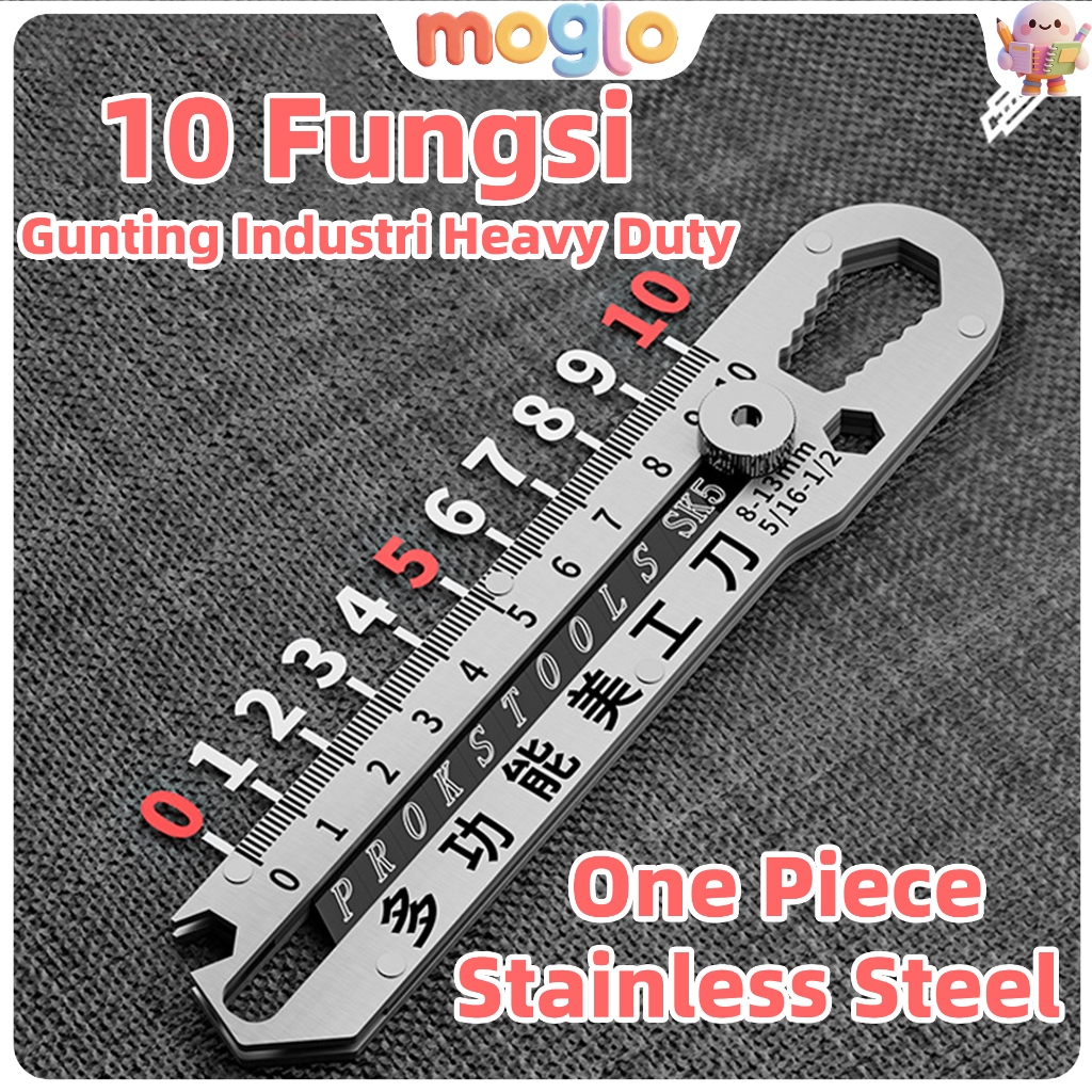 

pisau cutter Stainless Steel 10 in 1, Industri Tajam, Heavy Duty, Tebal, Tahan Pakai & Karat, Khusus Potong Kertas, Kertas Dinding, Membuka Paket, Ukuran Besar