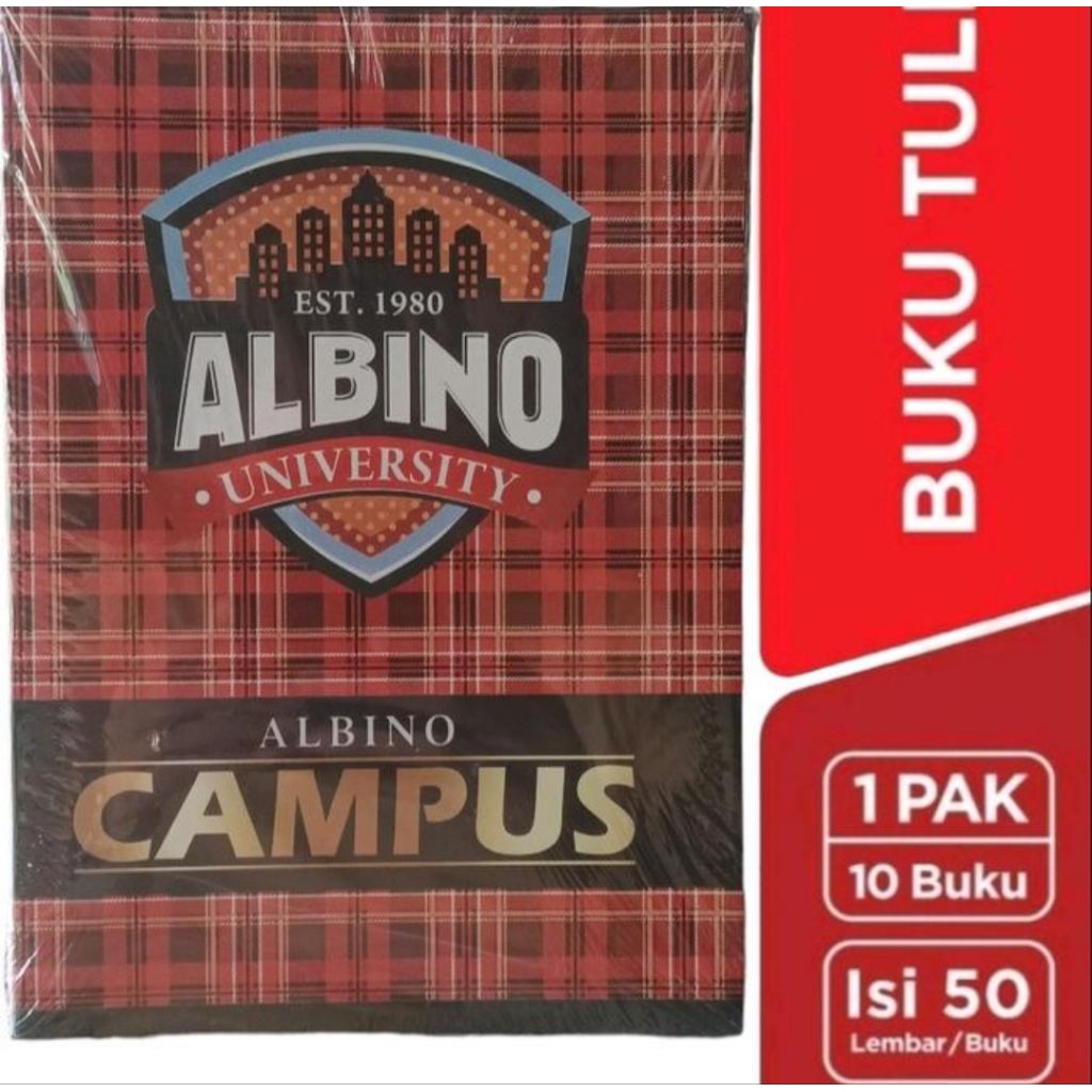 

Super Hemat! 10 Pack Buku Tulis Albino – Isi 50 Lembar | Cocok untuk Anak Sekolah Kualitas Bagus Harga Ekonomis